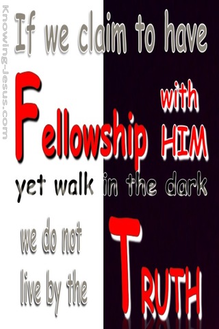 1 John 1:6 Fellowship With Him (red)
